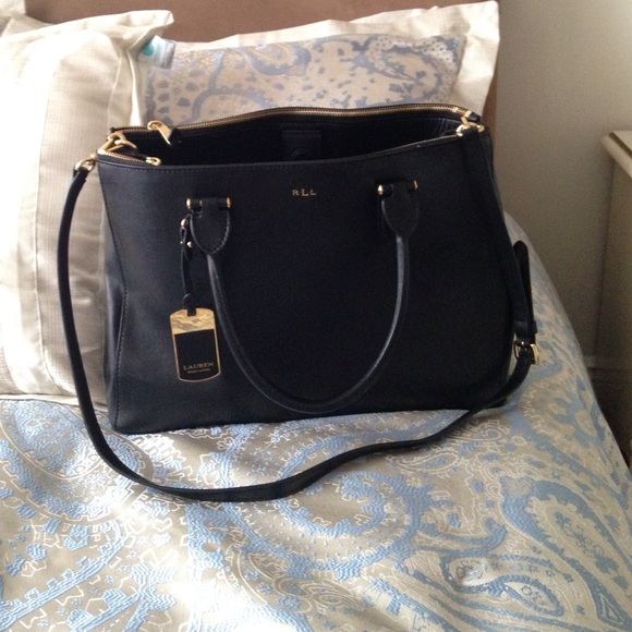 *SOLD* Ralph Loren newbury satchel black