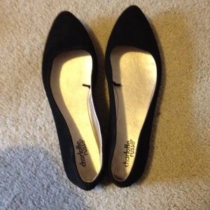 BLACK SUEDE FLATS