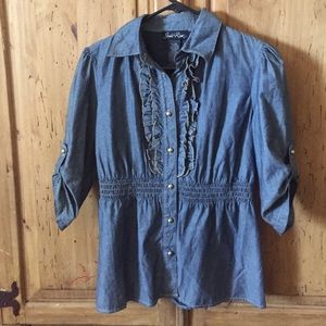 Cute denim top