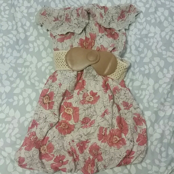 Country style strapless dress
