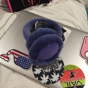 Blue/purple Ugg earmuffs