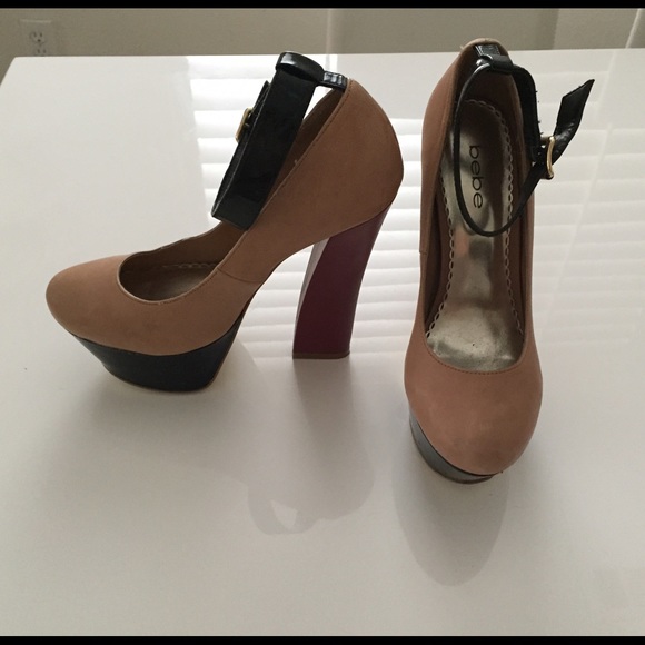 Bebe high heel platform shoe