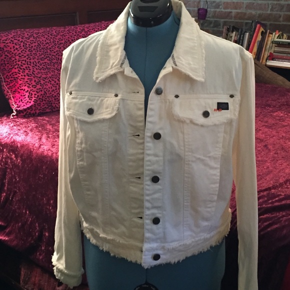 Women's White Denim Jacket