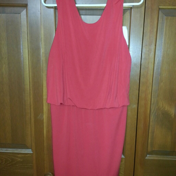 Red short cocktail dress