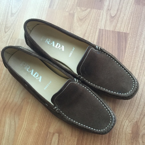 Prada shoes suede clearance