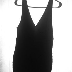 Express fitted black dress