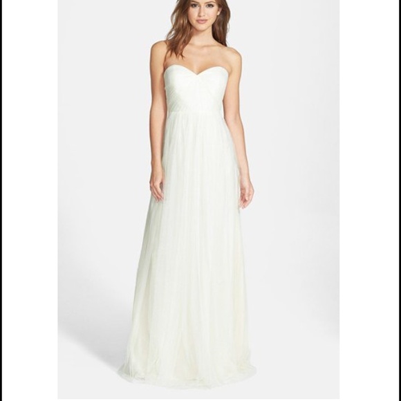Jenny Yoo Annabelle Convertible Tulle Coulmn Dress