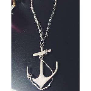 Nautical anchor necklace