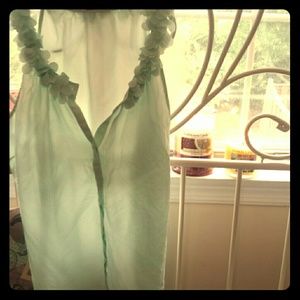 J. Crew Mint Green Floral Top