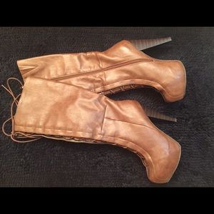 Brown knee boots