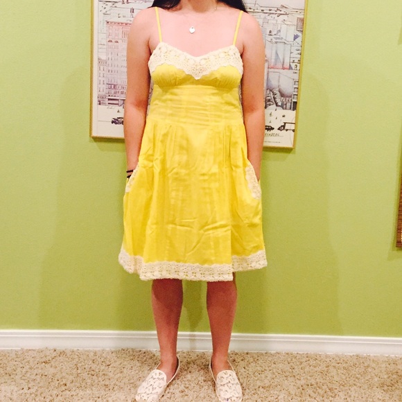 Yellow summer dress bought from Urban Outfitters.