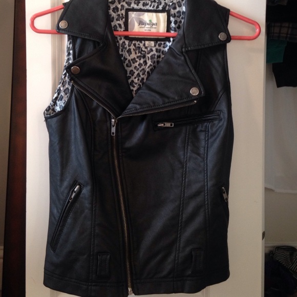 Leather vest