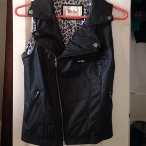 Leather vest