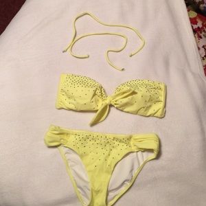 Yellow Victoria's Secret bikini