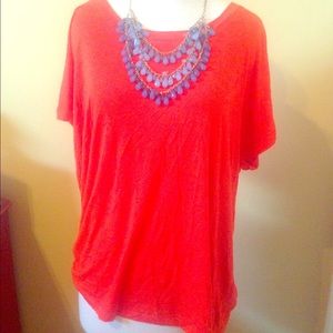 Orange Oversized Top