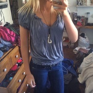 Adorable grey top