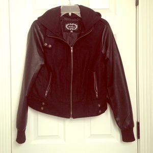 Leather jacket. Super cute!