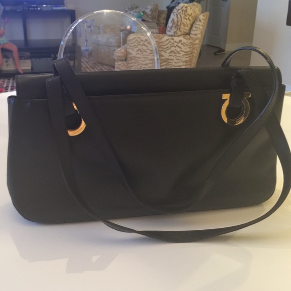 Black circa 1990 Ferragamo Bag