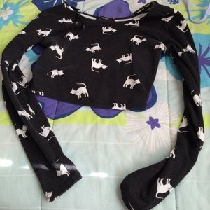 Cat crop top