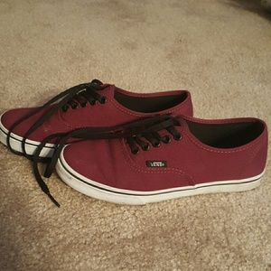 Burgundy Vans