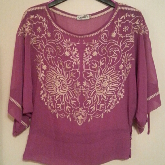 SOHO sheer blouse NWOT - Picture 1 of 3