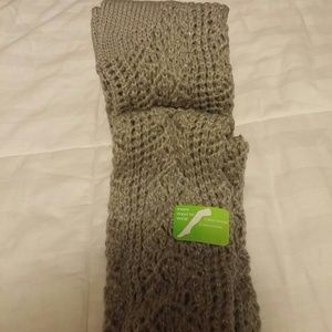 Thigh high cable socks.
