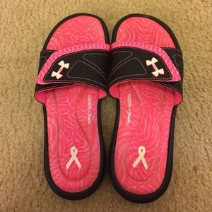Brand new under armor foam sandals!
