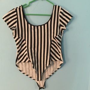 Striped Unitard