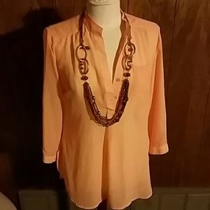 Blouse peachy orange