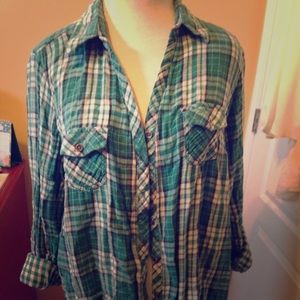 Green Plaid Shirt