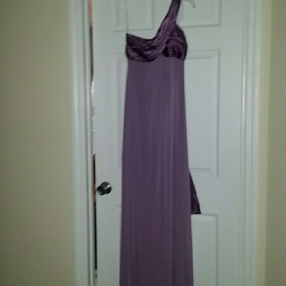 DB One Shoulder Jersey Dress w/Cascade Back