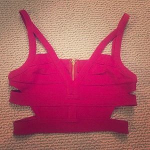 Crop Top With Sexy Cut Outs(new without tags)