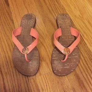 Tory Burch Leather Flip Flops
