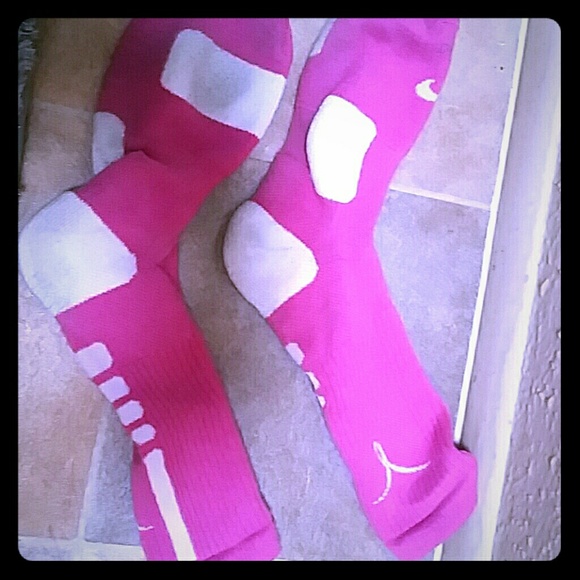 Nike elite white on pink