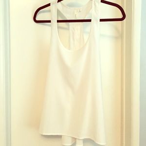Silky white tank