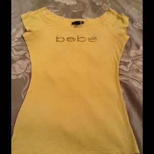 Bebe tunic with rhinestone embellishments