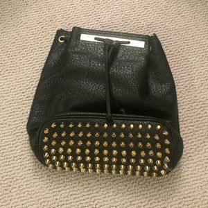 Studded Faux Leather Bag(new without tags)
