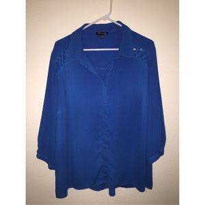 Royal Blue Blouse