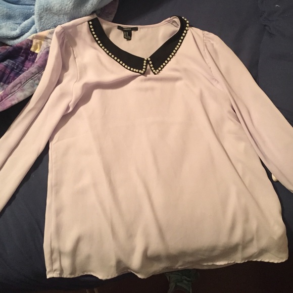 Forever 21 lavender collared shirt