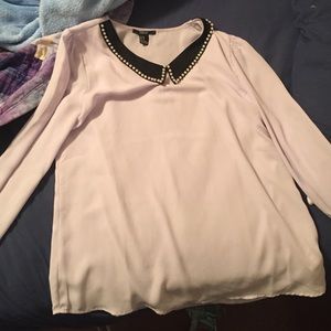 Forever 21 lavender collared shirt