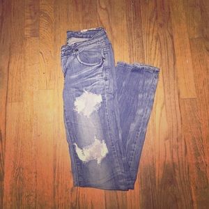 Machine Ripped Jeans