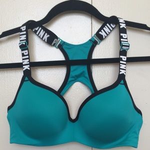 Turquoise Victoria's Secret Pink Bra NWOT