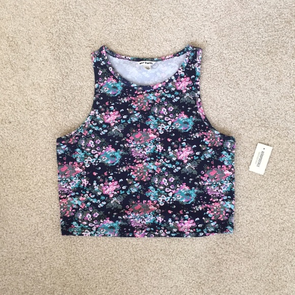 Aeropostale Printed High Neck Tank