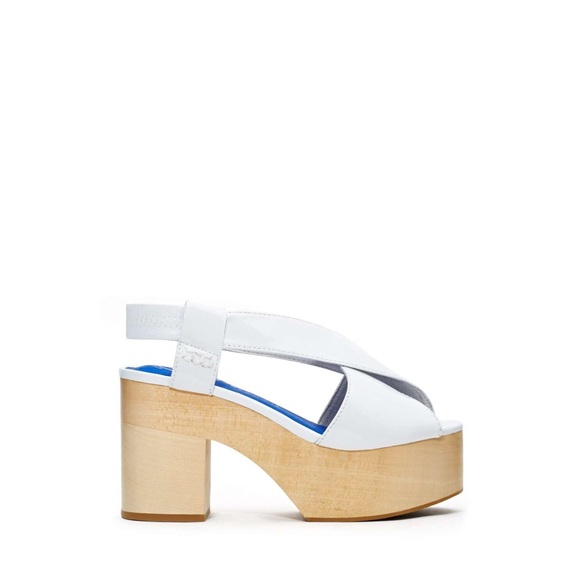 Jeffrey Campbell sandals.  Heel height 3.7 inches