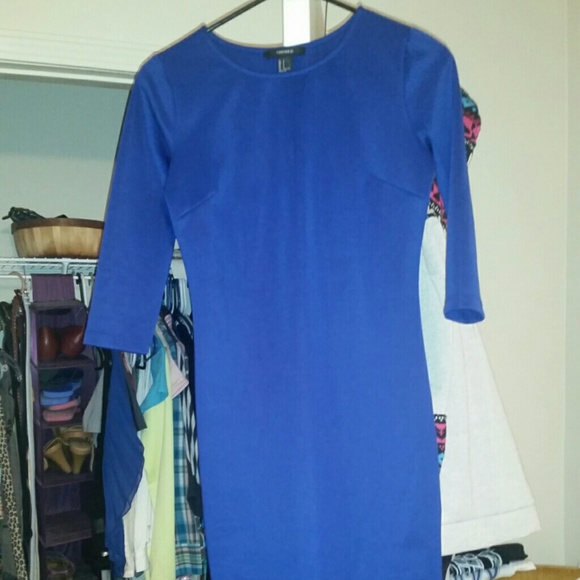 Royal Blue Forever 21 bodycon dress. Worn twice.