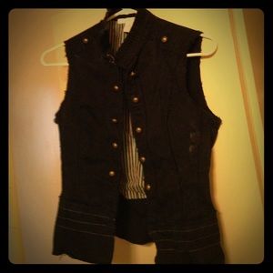 Black Denim Vest