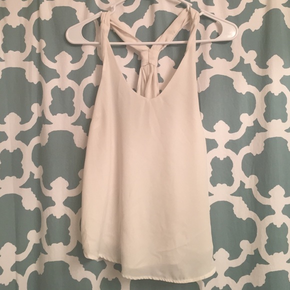 Chiffon Tied-back Tank Top
