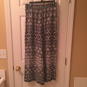 Loose Cotton pants navy/white