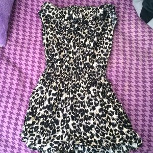 Cheetah print romper