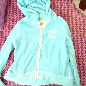 Blue Hollister hoodie